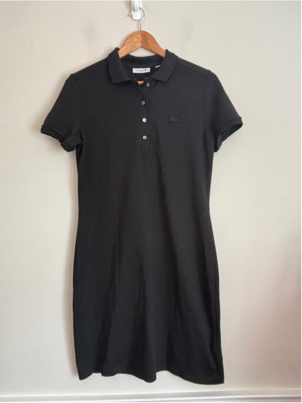 Lacoste Women's Slim Fit Stretch Mini Piqué Polo Dress Size 40 Medium Preppy